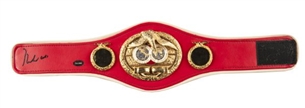 Muhammad Ali Autographed IBF Championship Belt